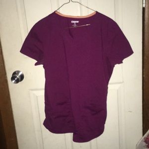 ScrubStar Maroon Scrub Top